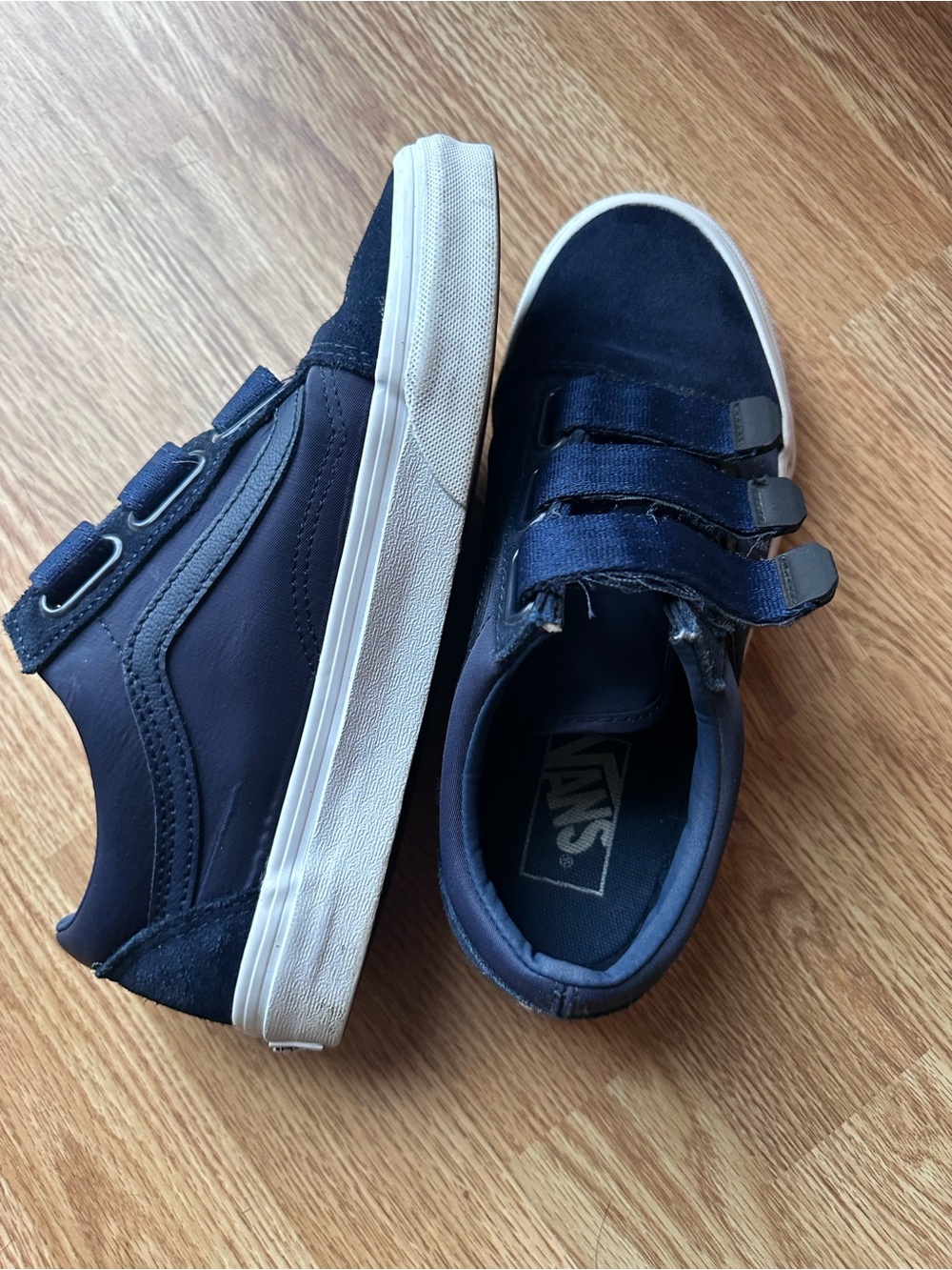 Vans Navy Velcro Shoes
